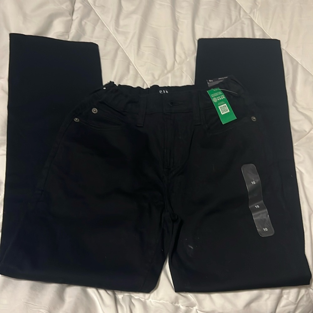 GAP Denim stretch straight boys 10 color black